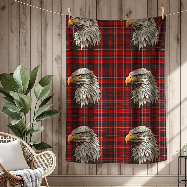 Polaire Couverture Aigle et Étoiles Esprit Audacieux pour  (Stars and Eagle Blanket Bold Spirit for July 4th)