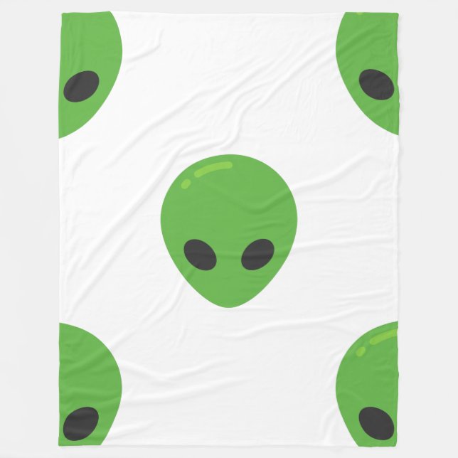 Polaire couverture aliens émoji (Devant)