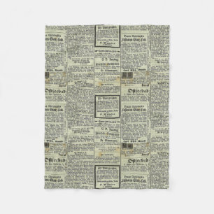 Polaire Couverture allemande vintage de journal