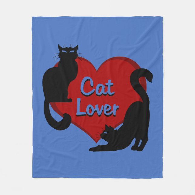 Polaire Couverture Amoureux des chats Le Conversation Couv (Devant)