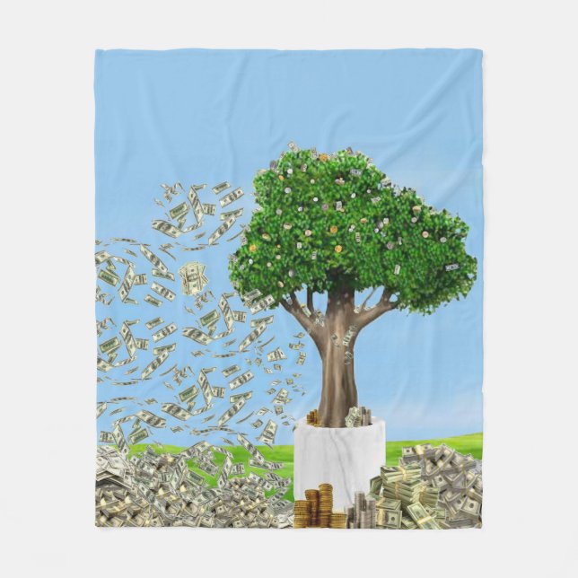 Polaire Couverture Arbre monétaire (Devant)