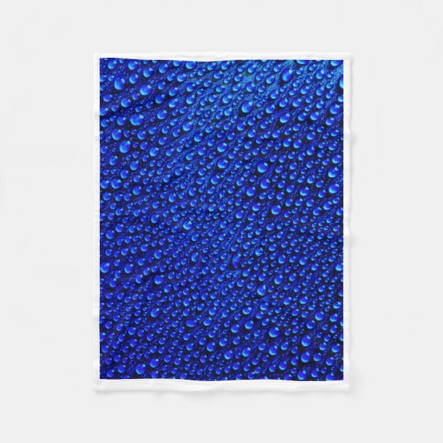 Polaire Couverture artistique ADOM Blue Water Drops (Devant)