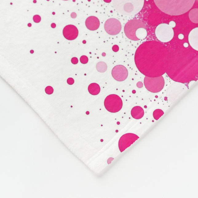 Polaire Couverture asymétrie en demi-teinte rose ADOM (Coin)