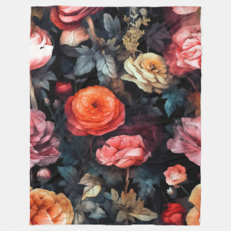 Polaire Couverture aux roses