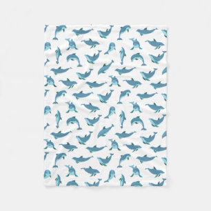Polaire Couverture bébé dauphins