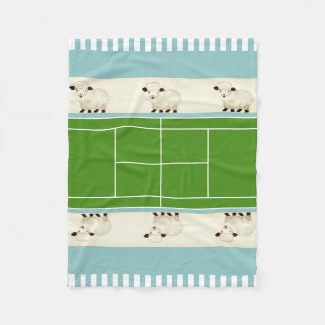 Polaire Couverture bébé en molleton de tennis (Devant)