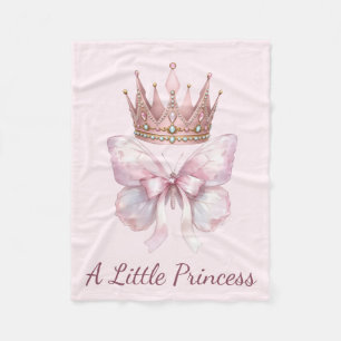 Polaire Couverture bébé papillon Couronne Royale Rose Prin