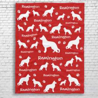 Polaire Couverture bergère allemande | Cadeau Loyal et Amo