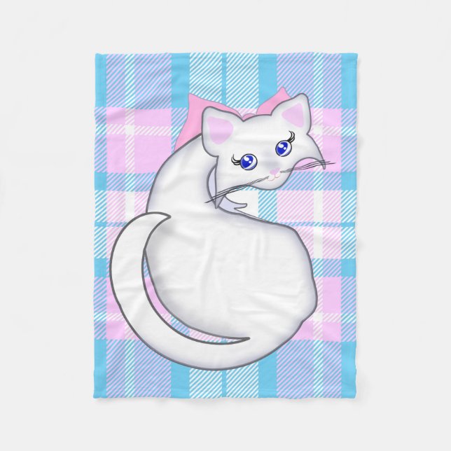 Polaire Couverture Bianca Toon Kitty (Devant)