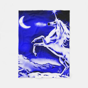 Polaire Couverture bleue d'ouatine d'art d'aerographe de
