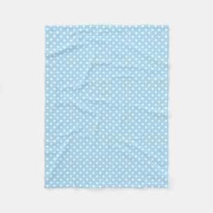 Polaire Couverture bleue et blanche d'ouatine de motif de
