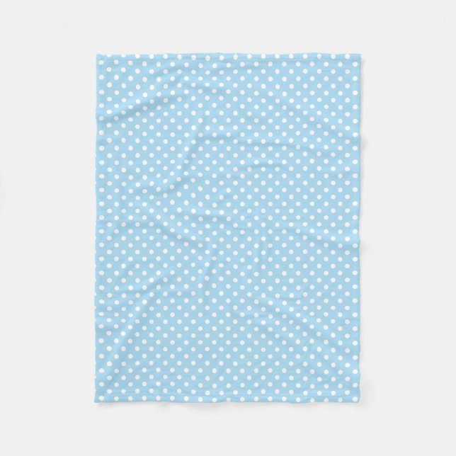Polaire Couverture bleue et blanche d'ouatine de motif de (Devant)