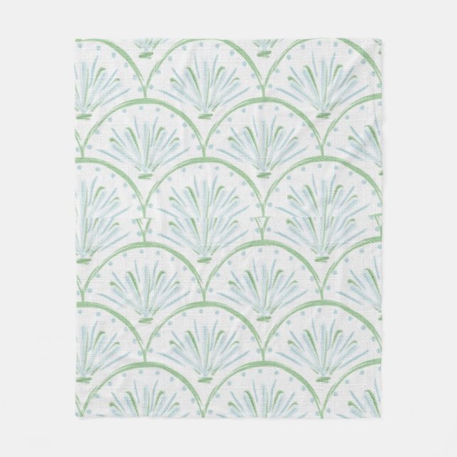 Polaire Couverture bleue et verte (Devant)