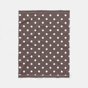 Polaire Couverture brun chocolat d'ouatine de point de