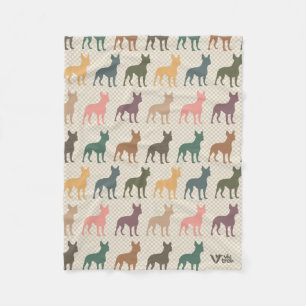 Polaire Couverture Cadeau Rétro Chien Boston Terrier pour