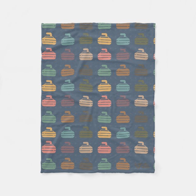 Polaire Couverture cadeau vintage Curling Lover Retro Curl (Devant)