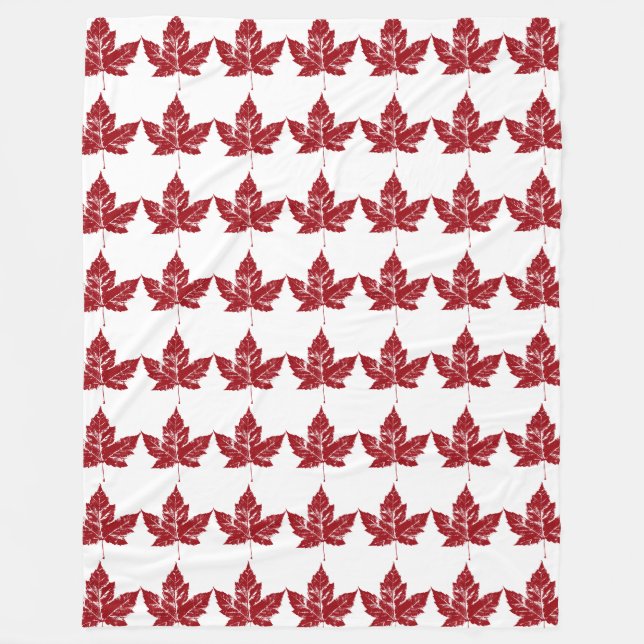 Polaire Couverture Canada Frais Canada Cadeau Fleece Couve (Devant)