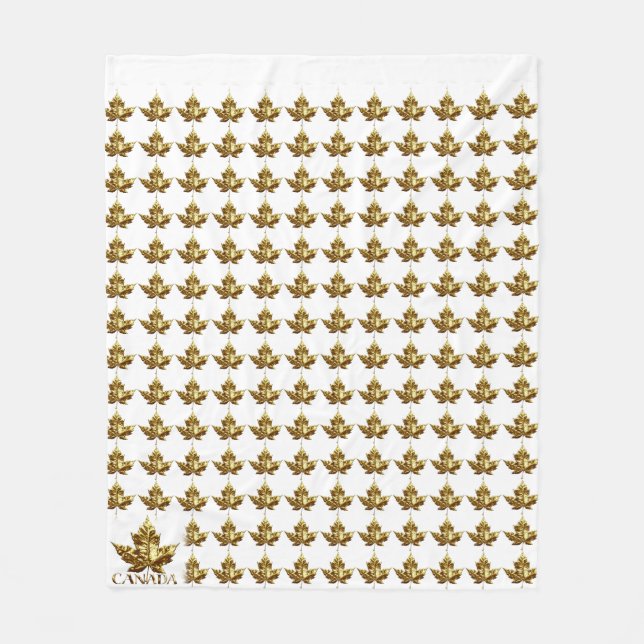 Polaire Couverture Canada Or Canada Feuille d'érable (Devant)