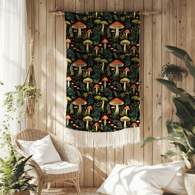 Polaire Couverture Champignon Cosy Charme et Esthétique Ru (Cozy Mushroom Blanket Rustic Aesthetic & Charm)