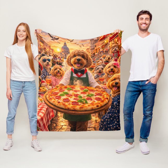 Polaire Couverture Cockapoo | Cadeau de jeté pour amateur  (En situation)