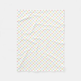 Polaire Couverture colorée d'ouatine de motif de pois