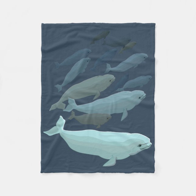 Polaire Couverture couvrante d'ouatine d'art de baleine de (Devant)