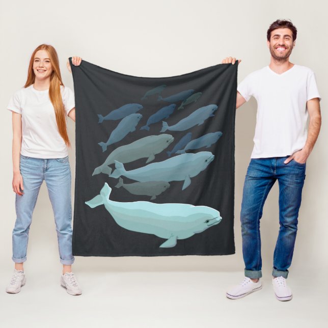 Polaire Couverture couvrante d'ouatine d'art de baleine de (En situation)