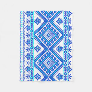 Polaire Couverture croisée ukrainienne bleue de bébé de