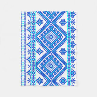 Polaire Couverture croisée ukrainienne bleue de bébé de