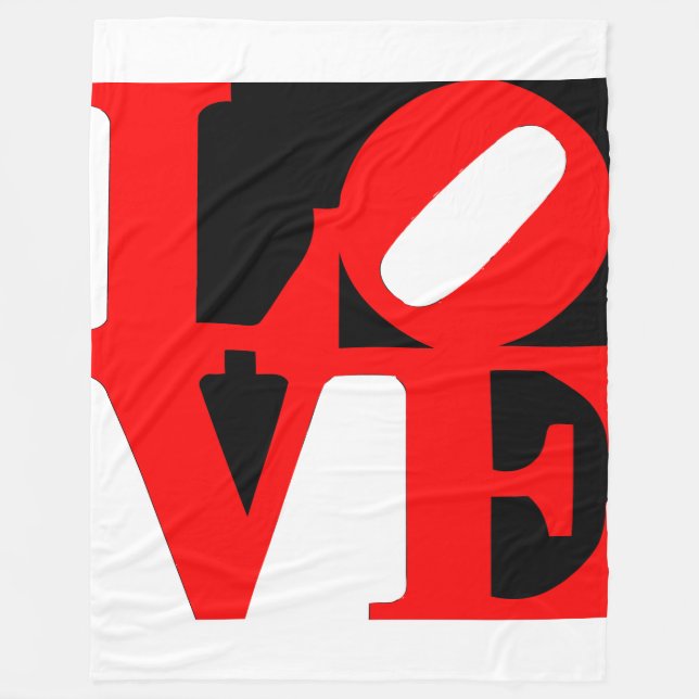 Polaire couverture d'amour pop art (Devant)