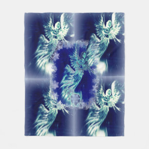 Polaire Couverture d'ange bleu, soulageant la version II