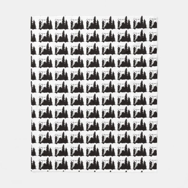 Polaire Couverture de baiser d'ouatine de silhouette de (Devant)