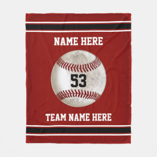 Polaire Couverture de baseball personnalisée Baseball Rega