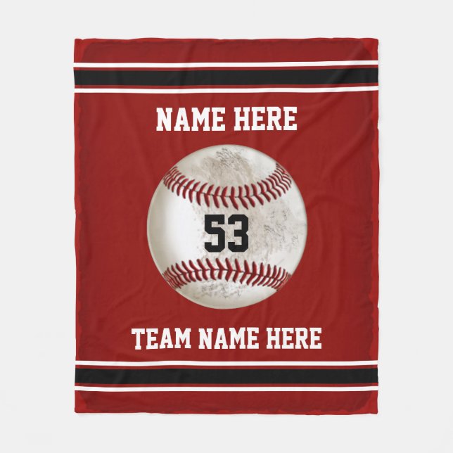 Polaire Couverture de baseball personnalisée Baseball Rega (Devant)