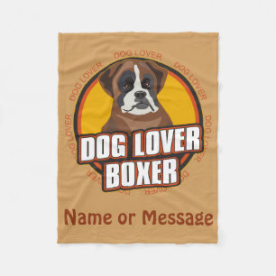 Polaire Couverture de boîte Amoureux des chiens Nom person