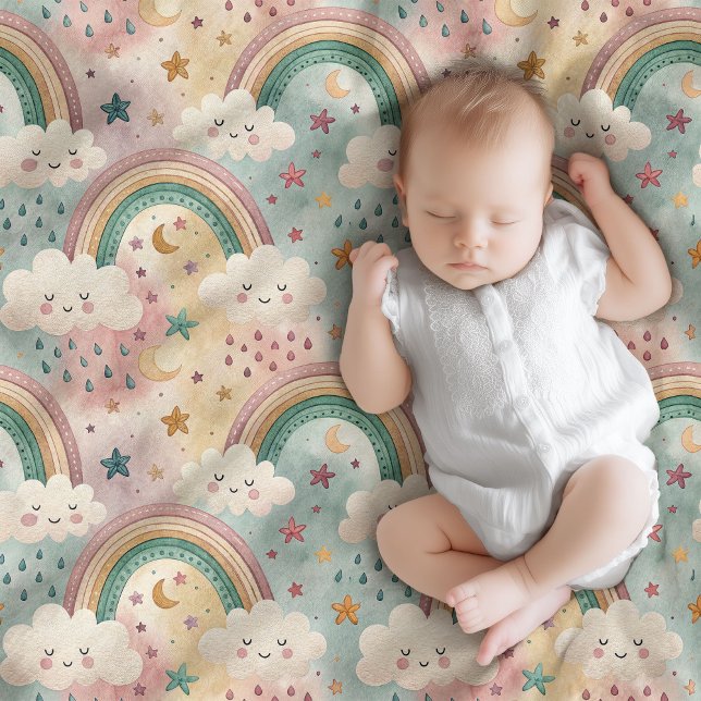Polaire Couverture de câlin arc-en-ciel pour le confort de (Rainbow Snuggle Blanket Gift for Baby’s Comfort)