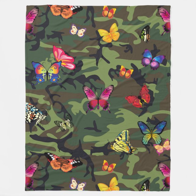 Polaire couverture de camouflage papillon (Devant)