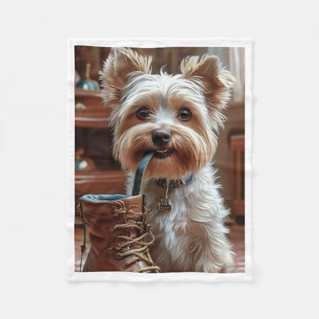 Polaire Couverture de chaussure pour chiots joueurs ADOM (Devant)