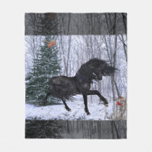 Couverture de cheval frison de pays des merveilles