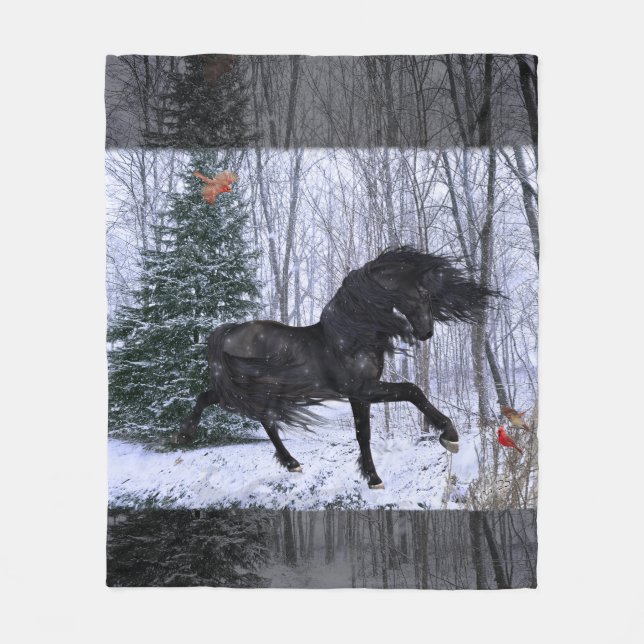 Polaire Couverture de cheval frison de pays des merveilles (Devant)