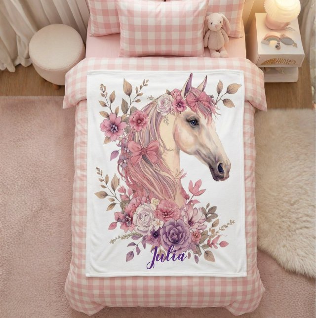 Polaire Couverture de cheval personnalisée mignonne pour l (Créateur téléchargé)