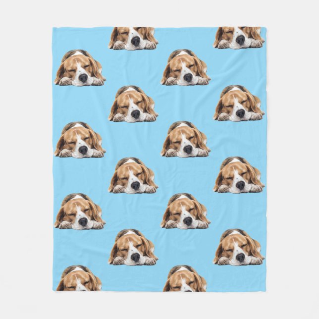 Polaire Couverture de chien Beagle endormi (Devant)