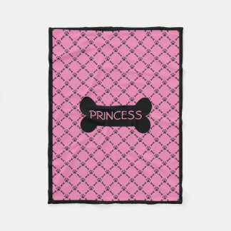 Polaire Couverture de chienchien personnalisée par rose