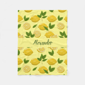 Polaire Couverture de citron pour bébés, enfants et adulte