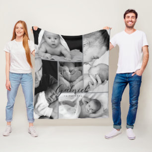 Polaire Couverture de collage photo pour jeunes parents