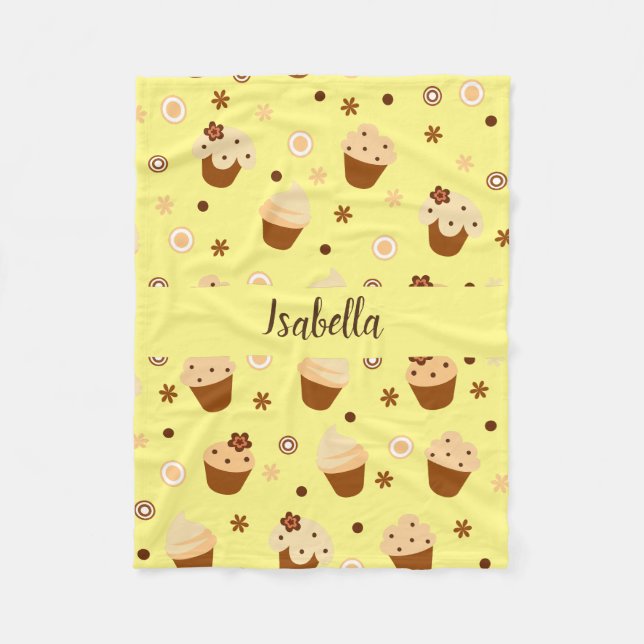 Polaire Couverture De Cupcake Pour Bébés, Enfants Et Adult (Devant)