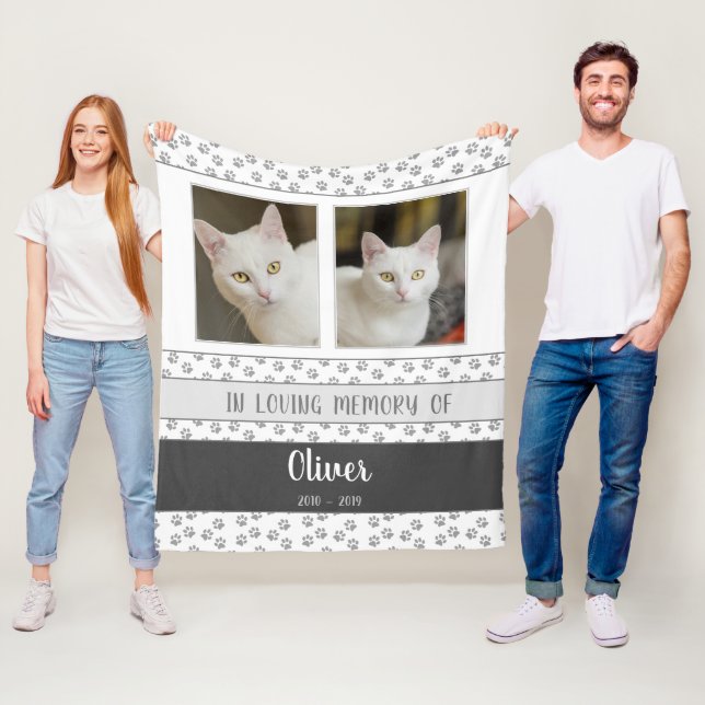 Polaire Couverture de deuil personnalisée pour animaux de  (En situation)