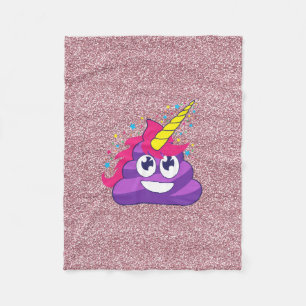 Polaire Couverture de dunette de licorne d'Emoji de