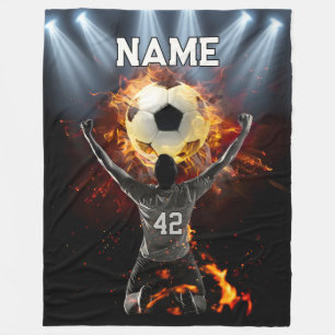 Polaire Couverture De Flotte De Football Personnalisée Ave
