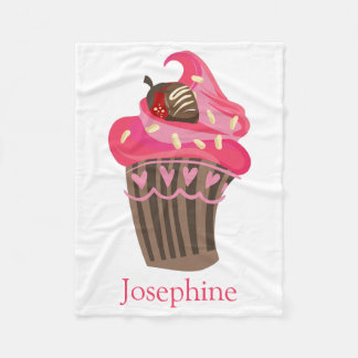 Polaire Couverture de gâteau rose Whimsy personnalisée
